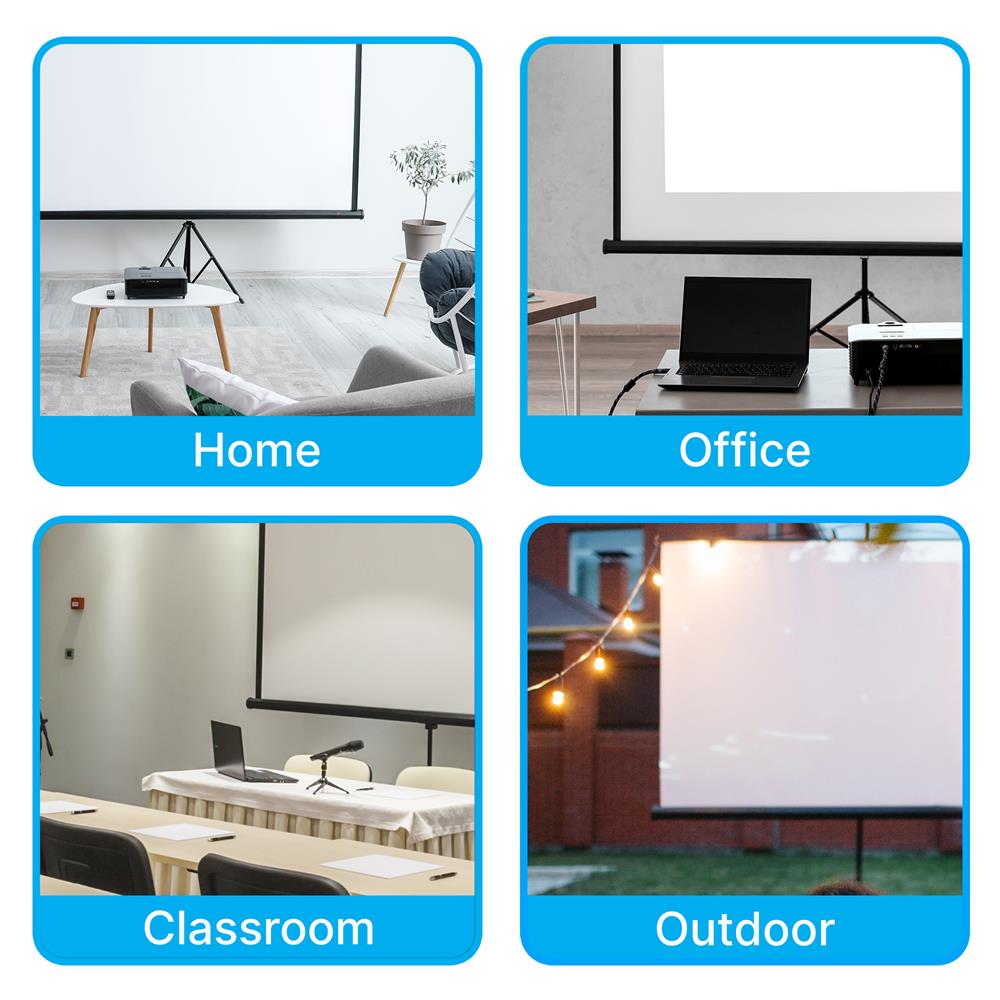 product image number 7 for Pyle Tripod Stand Projector Screen