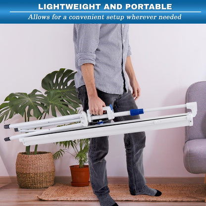 Portable Projector Screen 40" Easy Setup Matte White Tripod Stand