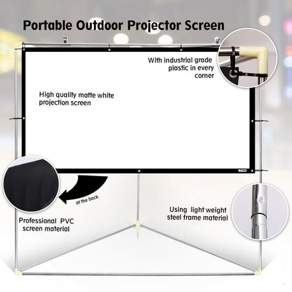 product image number 4 for Pyle Outdoor Projector Screen, 100’’ -Inch