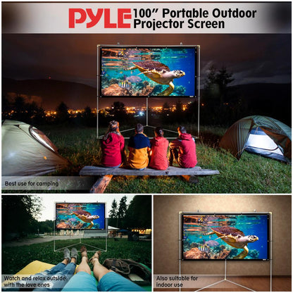 product image number 5 for Pyle Outdoor Projector Screen, 100’’ -Inch