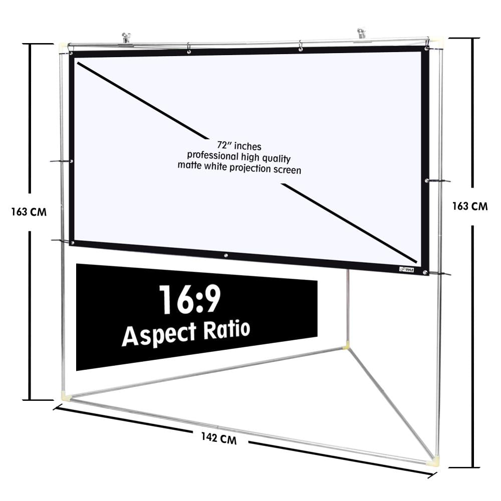product image number 3 for Pyle Outdoor Projector Screen, 72’’ -Inch