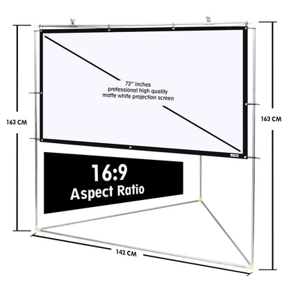 product image number 3 for Pyle Outdoor Projector Screen, 72’’ -Inch