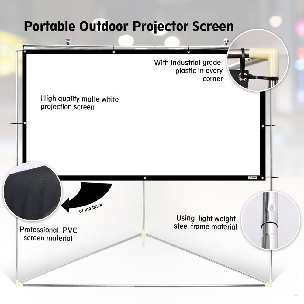 product image number 4 for Pyle Outdoor Projector Screen, 72’’ -Inch