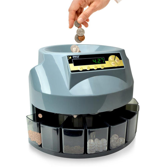 product image number 1 for Pyle 2-In-1 Coin Counter & Coin Sorter