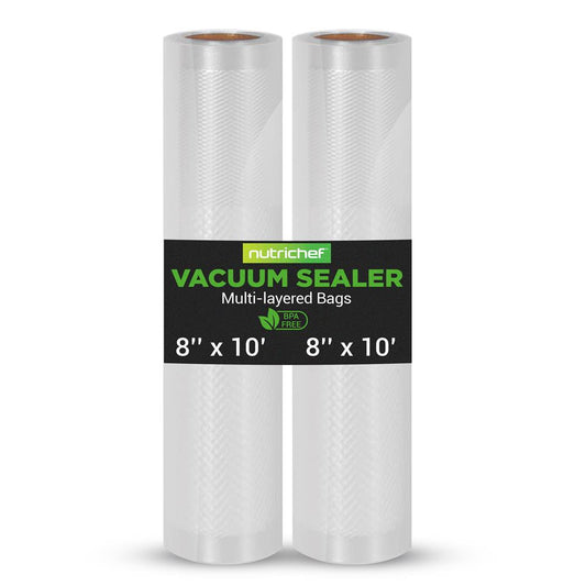 Vacuum Sealer Bags 20ft Multi-Layered Reusable Food-Grade Clear Rolls