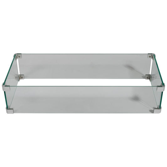product image number 1 for SereneLife Propane Gas Fire Pit Wind Guard Glass