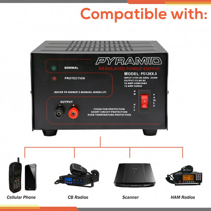product image number 4 for Pyramid 10 Amp Hobbyist Bench Power Supply