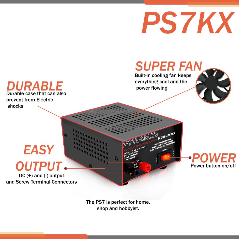 product image number 3 for Pyramid 5 Amp Hobbyist Bench Power Supply