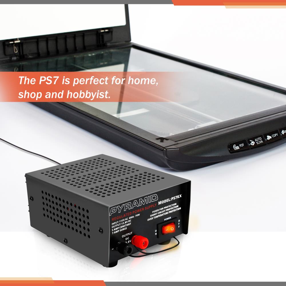 Compact Bench Power Supply 5A Linear Regulated 12V Converter