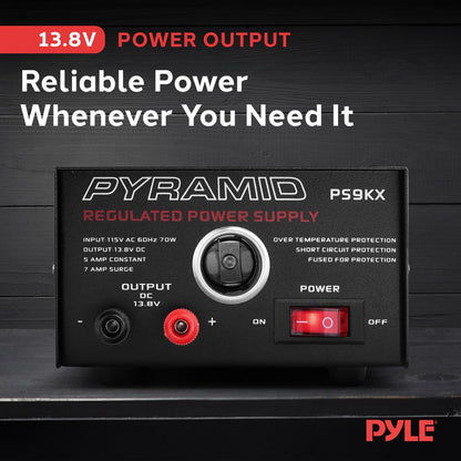 product image number 2 for Pyramid 5 Amp Bench Power Supply