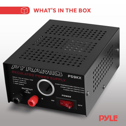 product image number 6 for Pyramid 5 Amp Bench Power Supply