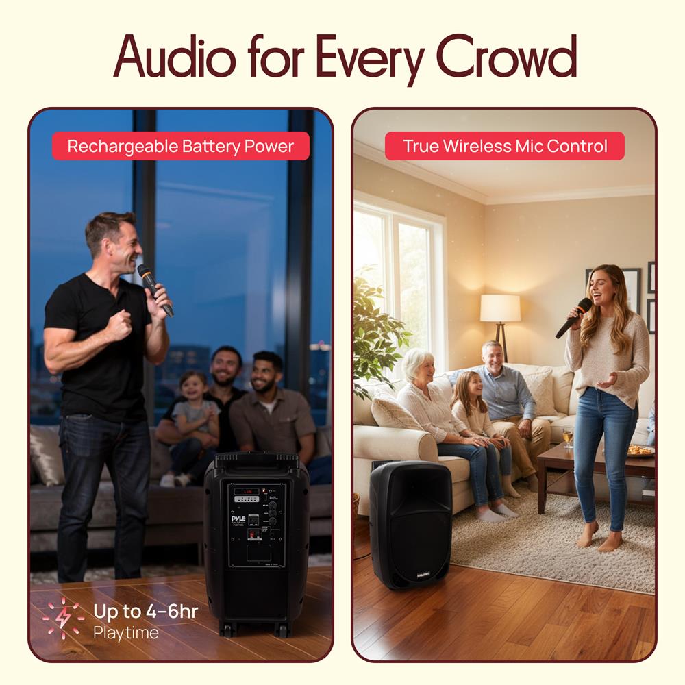 Portable Pa Speaker & Microphone System – Pyle USA