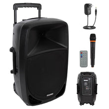 Portable Bluetooth PA Speaker 1200W Rechargeable Battery 12" Subwoofer