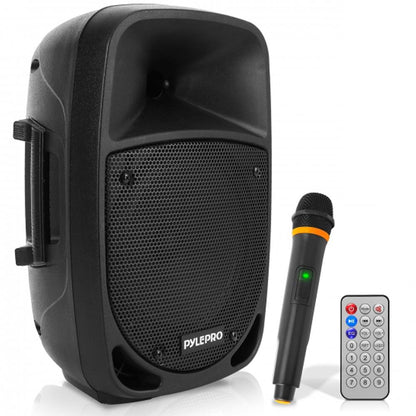 800W Portable Bluetooth PA Speaker, Rechargeable, UHF Mic, 8" Subwoofer