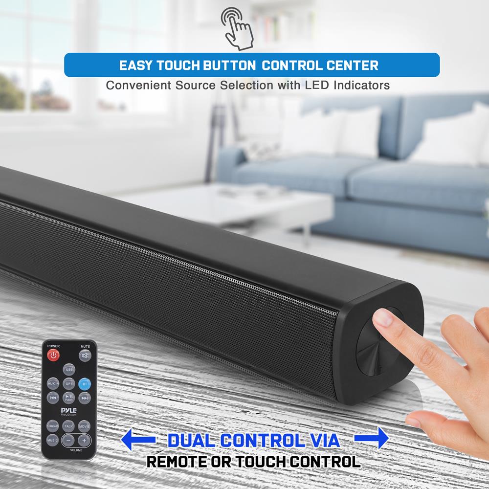product image number 5 for Pyle Home Theater Bluetooth Soundbar Speaker