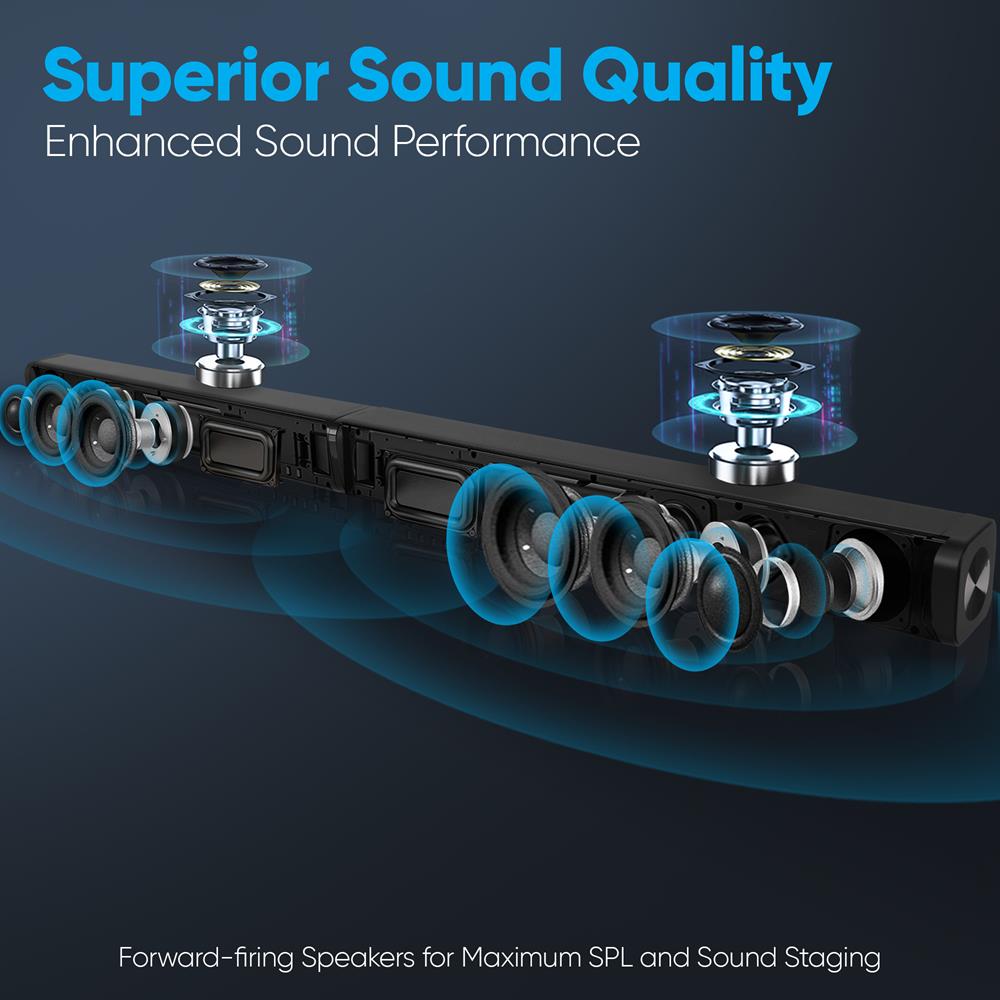 product image number 9 for Pyle Home Theater Bluetooth Soundbar Speaker