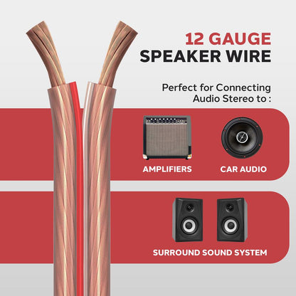 12 Gauge 50 Ft. Speaker Zip Wire