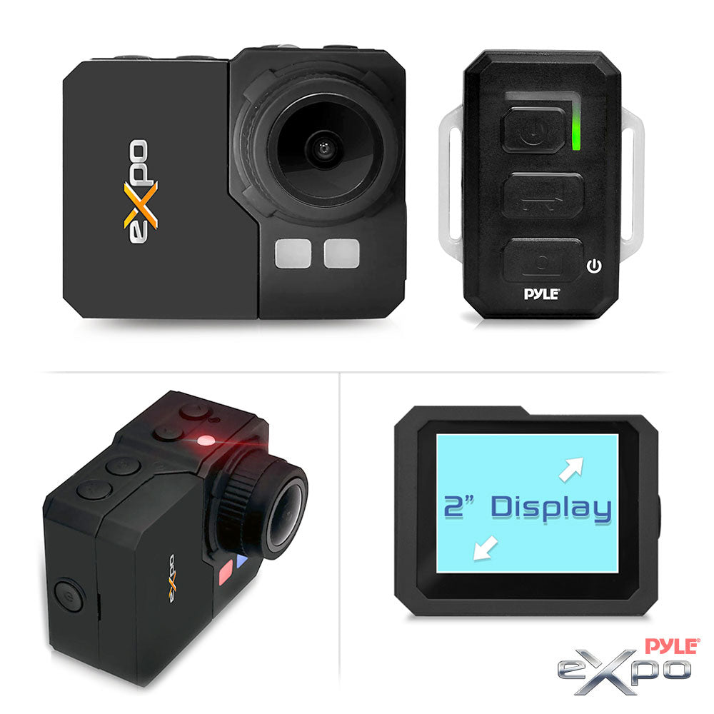 Action Camera 1080p HD Video Waterproof 20MP Wi-Fi Remote – Pyle USA
