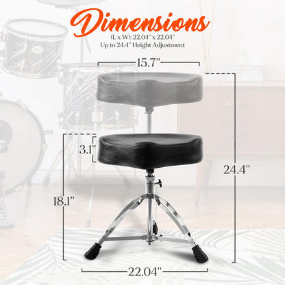 product image number 2 for Pyle Double-Support Drum Stool