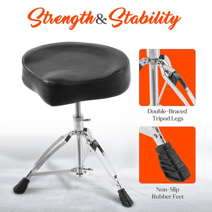 product image number 4 for Pyle Double-Support Drum Stool