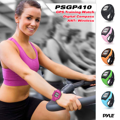 Sports Training Watch GPS Tracker E-Compass Pink