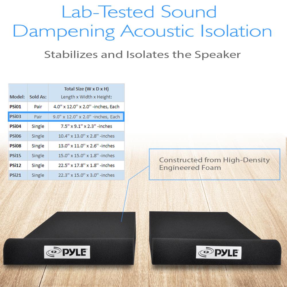 product image number 4 for Pyle Pro Audio Studio Speaker Risers