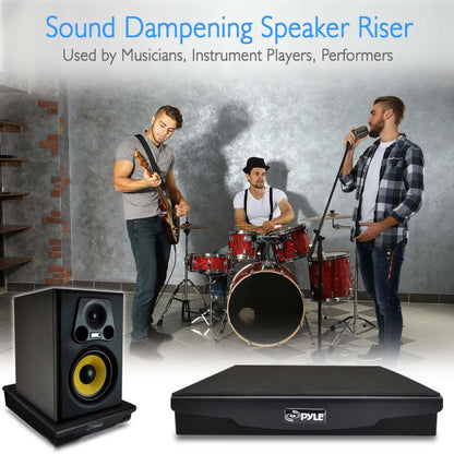 product image number 7 for Pyle Sound Isolation Dampening Speaker Riser