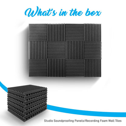 product image number 7 for Pyle Studio Soundproofing Wall Tile Panels