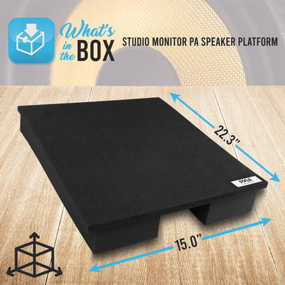 Speaker Riser Foam - Reduces Vibration - High-Density Foam - 22.3"x15"x3"