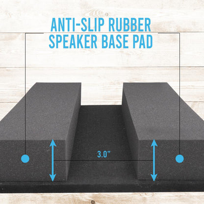 Speaker Riser Foam - Reduces Vibration - High-Density Foam - 22.3"x15"x3"