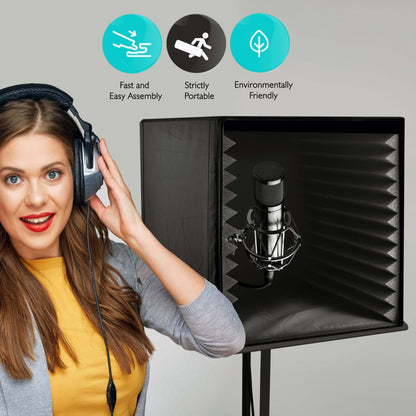 Sound Recording Audio Isolation Box – Pyle USA
