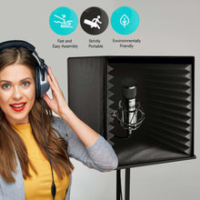 Sound Recording Booth Box, Studio Soundproofing Foam Shield Isolation Filter Cube