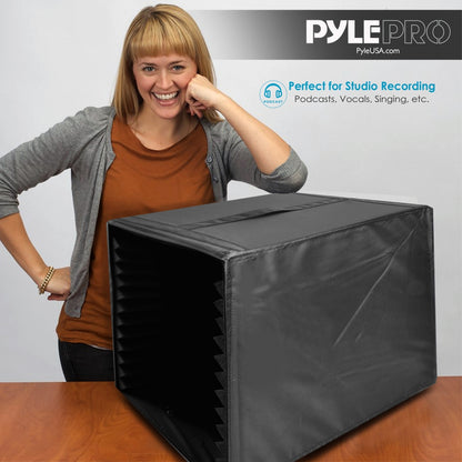 Sound Recording Booth Box, Studio Soundproofing Foam Shield Isolation Filter Cube