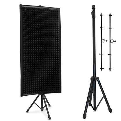 Acoustic Isolation Shield for Optimal Sound, 2" Foam, Charcoal Gray