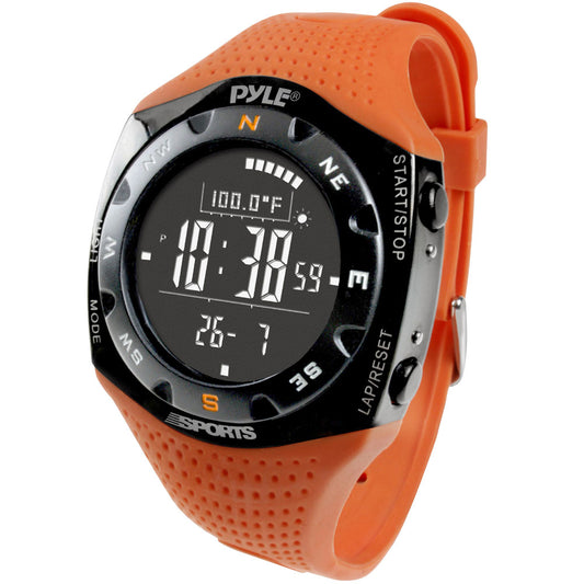 Ski Training Watch - Fitness Tracker, Altimeter, Compass, Orange