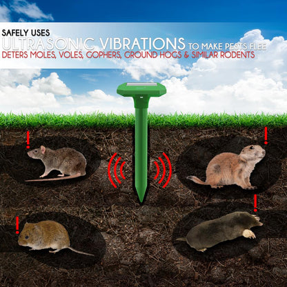 product image number 4 for SereneLife Solar Power Mole Repeller