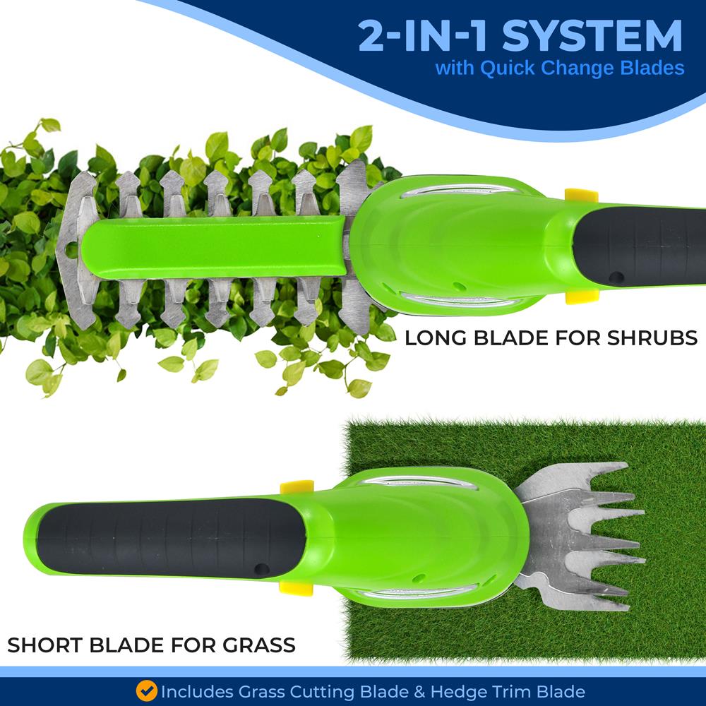SereneLife Grass Clipper & Hedge Trimmer - Thumbnail 5