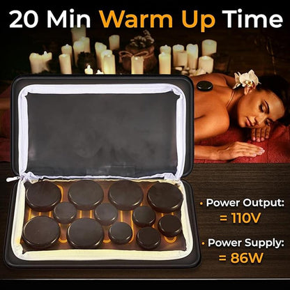 product image number 4 for SereneLife Multifunction Heating Stone Massager Wit