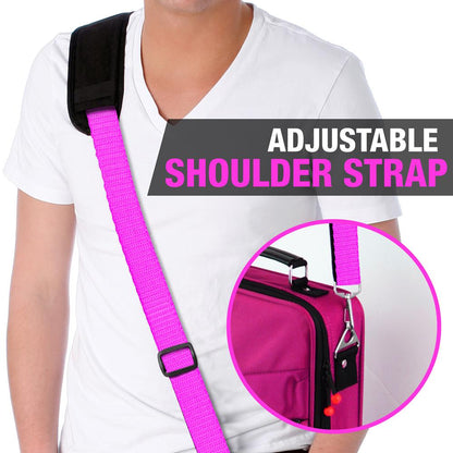 Portable Massage Stone Warmer Set - Relieve Tension, Basalt Stones, Pink