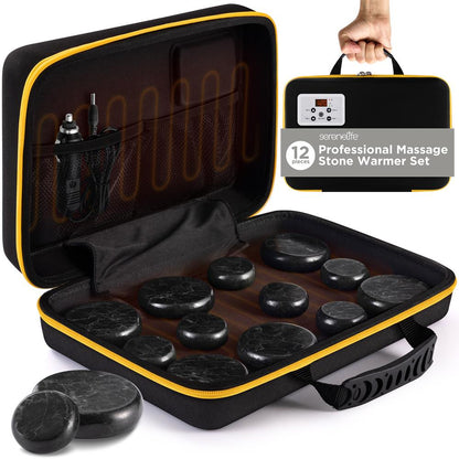 product image number 1 for SereneLife Multifunction Heating Stone Massager Wit