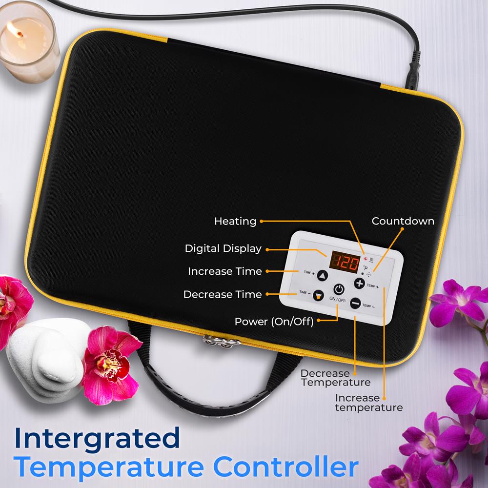 product image number 2 for SereneLife Multifunction Heating Stone Massager Wit