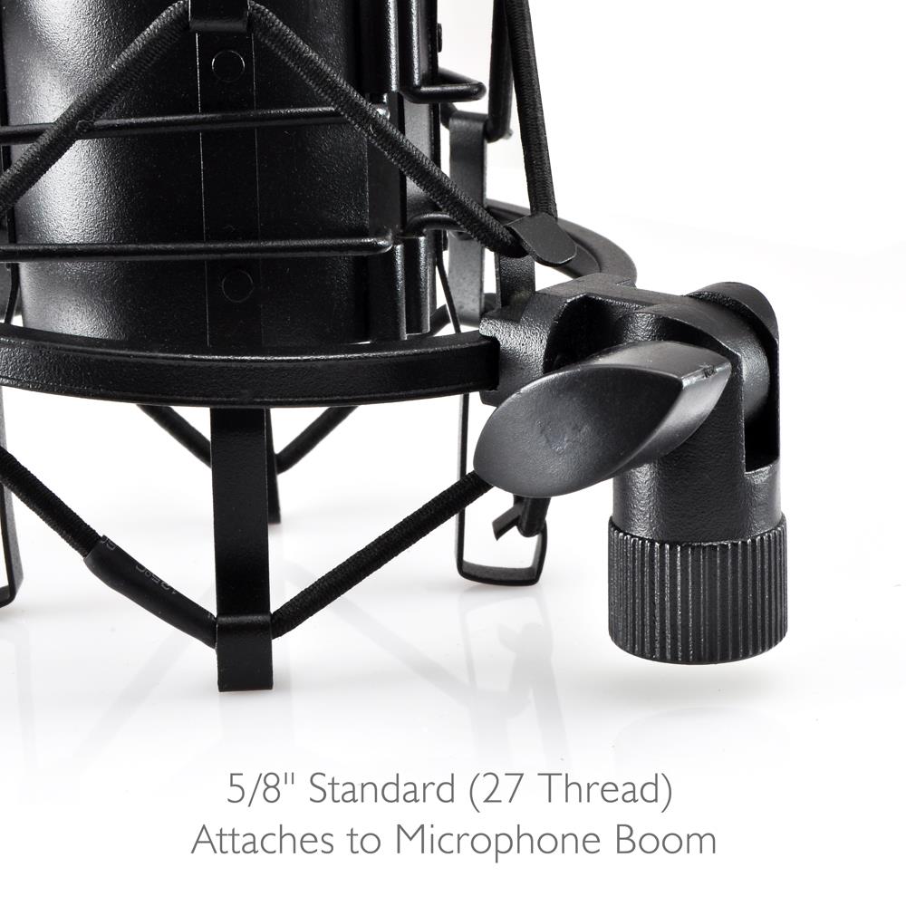Microphone Shock Mount Anti-Vibration Aluminum Alloy Quick Adjust - Thumbnail 4