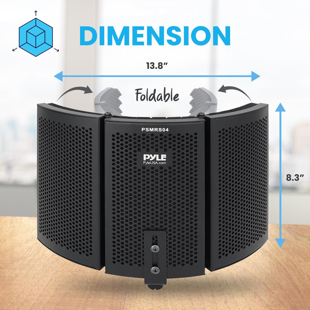 product image number 2 for Pyle Three Doors Metal Isolation Shield