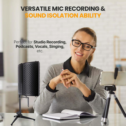 product image number 6 for Pyle Compact Microphone Isolation Shield