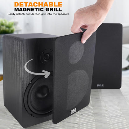 product image number 3 for Pyle Home Theater Bookshelf Speakers