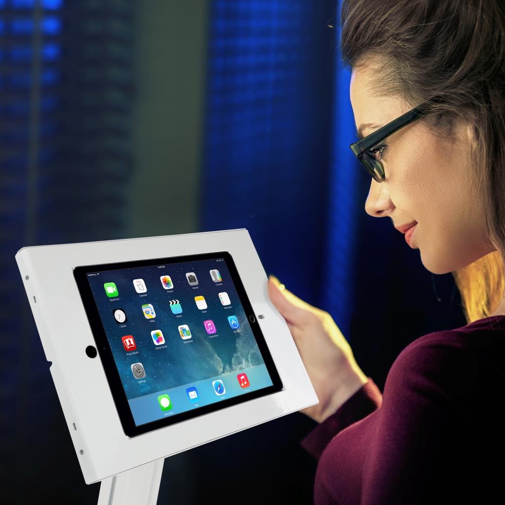 Tablet Security Stand - Anti-Theft, Adjustable Aluminum for iPad Pro 12.9" - Thumbnail 3