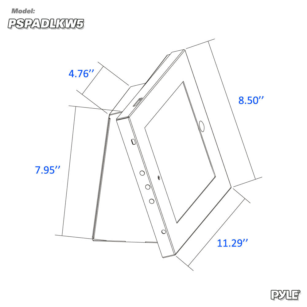 product image number 2 for Pyle Ipad Wall Mount Anti-Theft Display Case