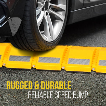 Portable Speed Bump - Quick Deploy, Reinforced Polypropylene, Yellow