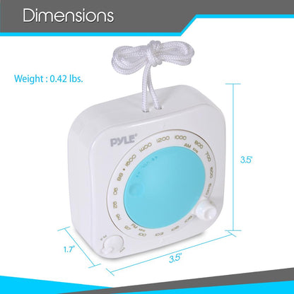 product image number 5 for Pyle Waterproof Rated Shower Radio Speaker
