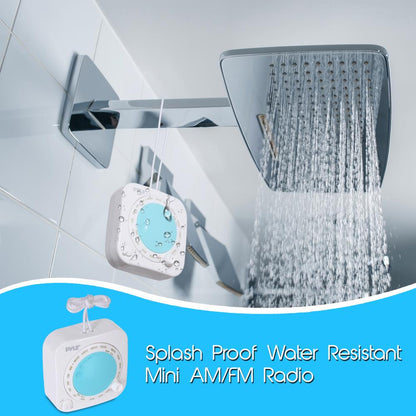 product image number 6 for Pyle Waterproof Rated Shower Radio Speaker